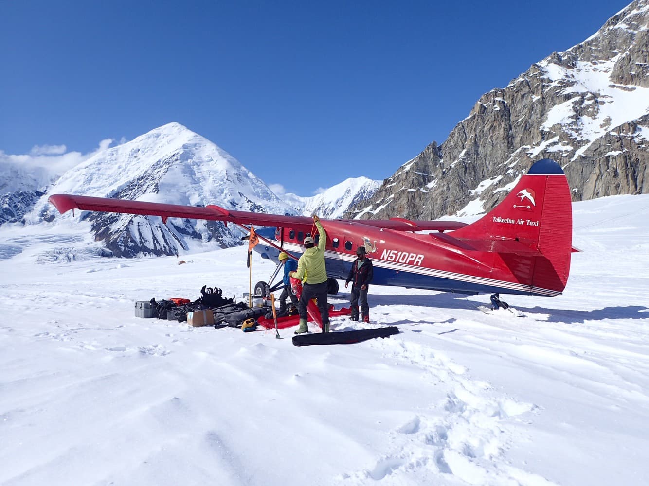 Exped Day 1 (part 2): Steep Glacier landing